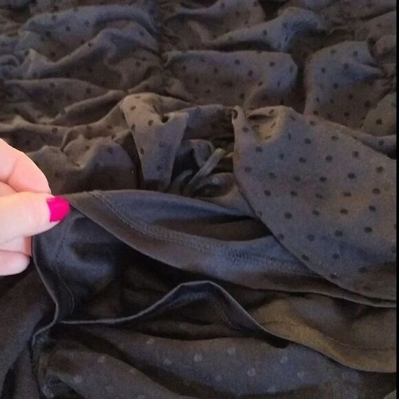 Nasty Gal Black Mesh Quit Ruchin' Spotty Mini Dress Large NWOT - Picture 16 of 16